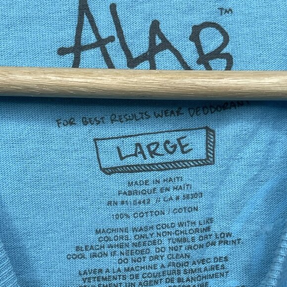 A-Lab Withered Rose Pacific Blue T-Shirt Men L - Picture 3 of 6